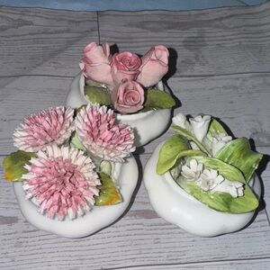 Royal Albert flower of the month series  chrysanthemum, roses,Lily of the valley